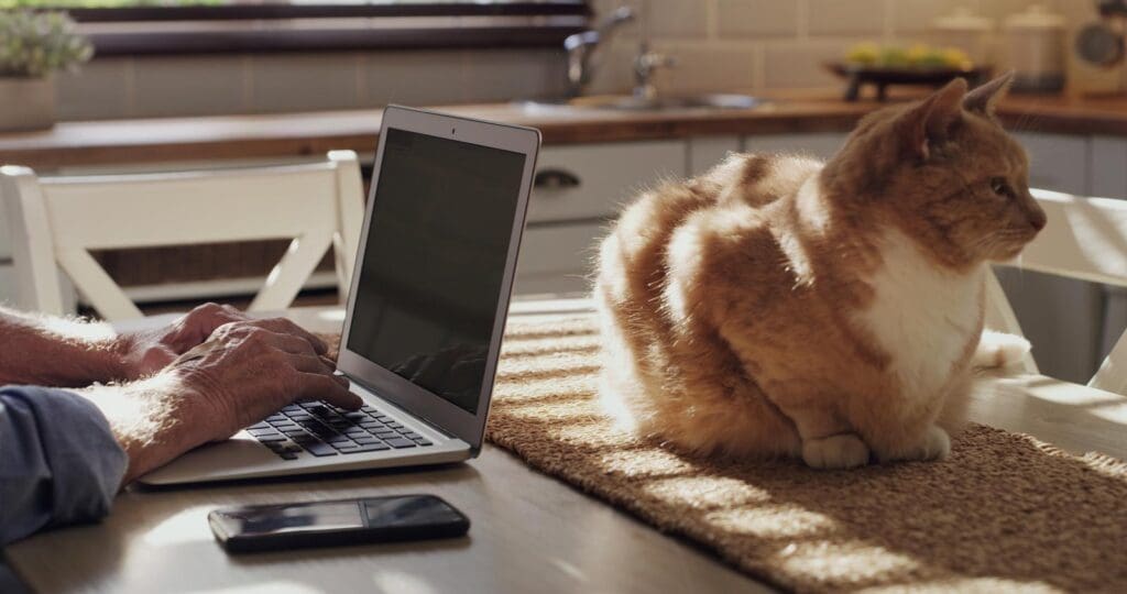 logging in to remote work