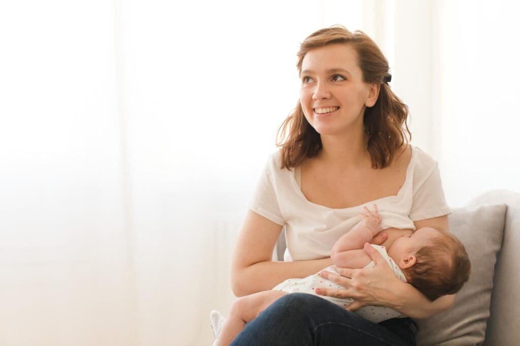 woman breastfeeding